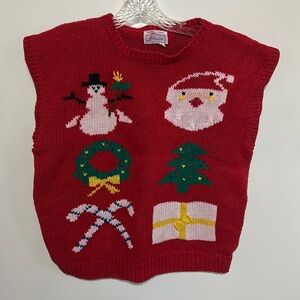 Vintage Christmas Sweater Vest